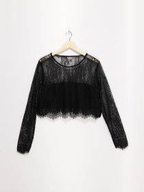 Блуза H&M модель 0633984_чорний Фото