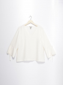 Блуза H&M модель 0634332_білий Фото