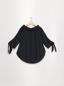 Блуза H&M модель 0635420_синій з білим Фото