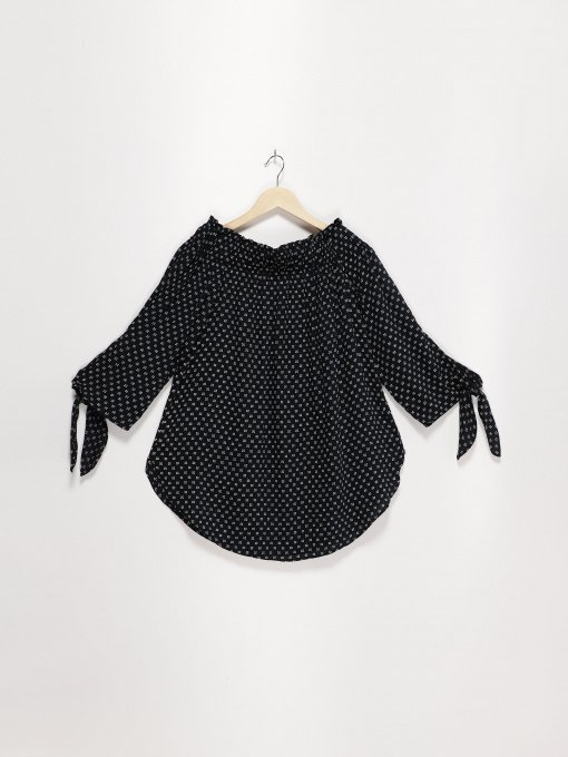 Блуза H&M модель 0635420_синій з білим Фото