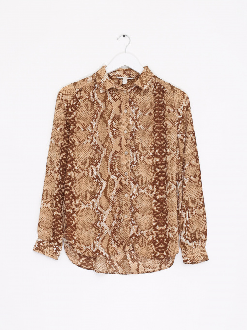 Рубашка повседневная H&M модель 0697054_комб. Фото