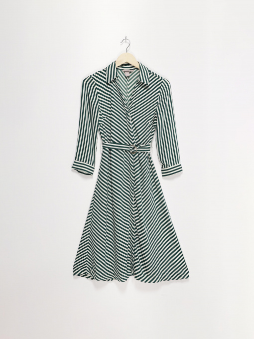 Сукня міні H&M модель 0637283_білий з т.зеленим Фото