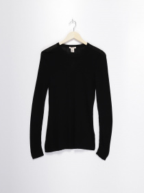 Лонгслив H&M модель 0638192_чорний Фото