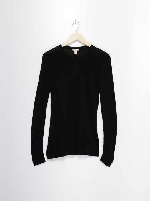 Лонгслів H&M модель 0638192_чорний Фото