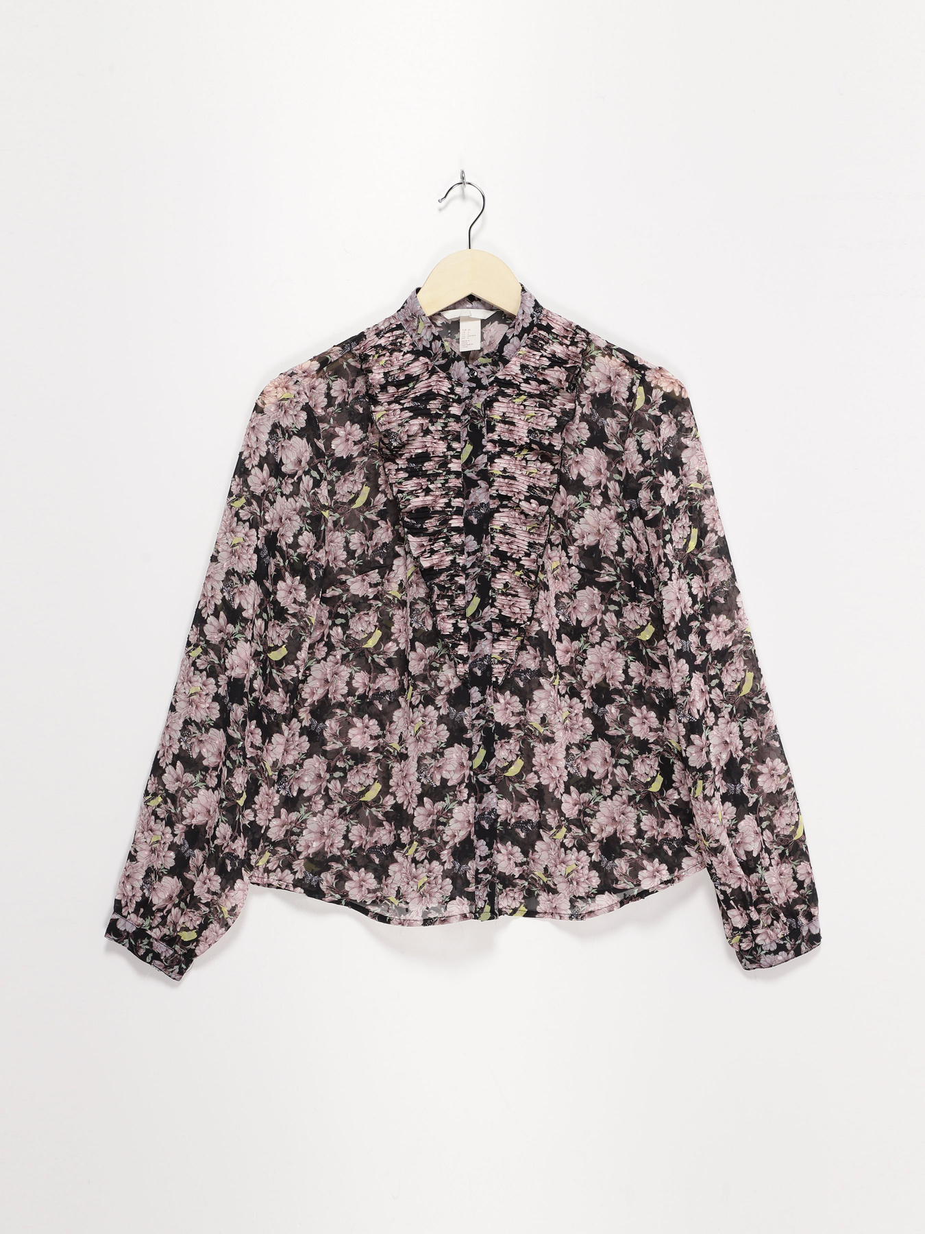 Блуза H&M модель 0639685_чорний комб. Фото