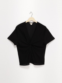 Футболка H&M модель 0646266_чорний Фото