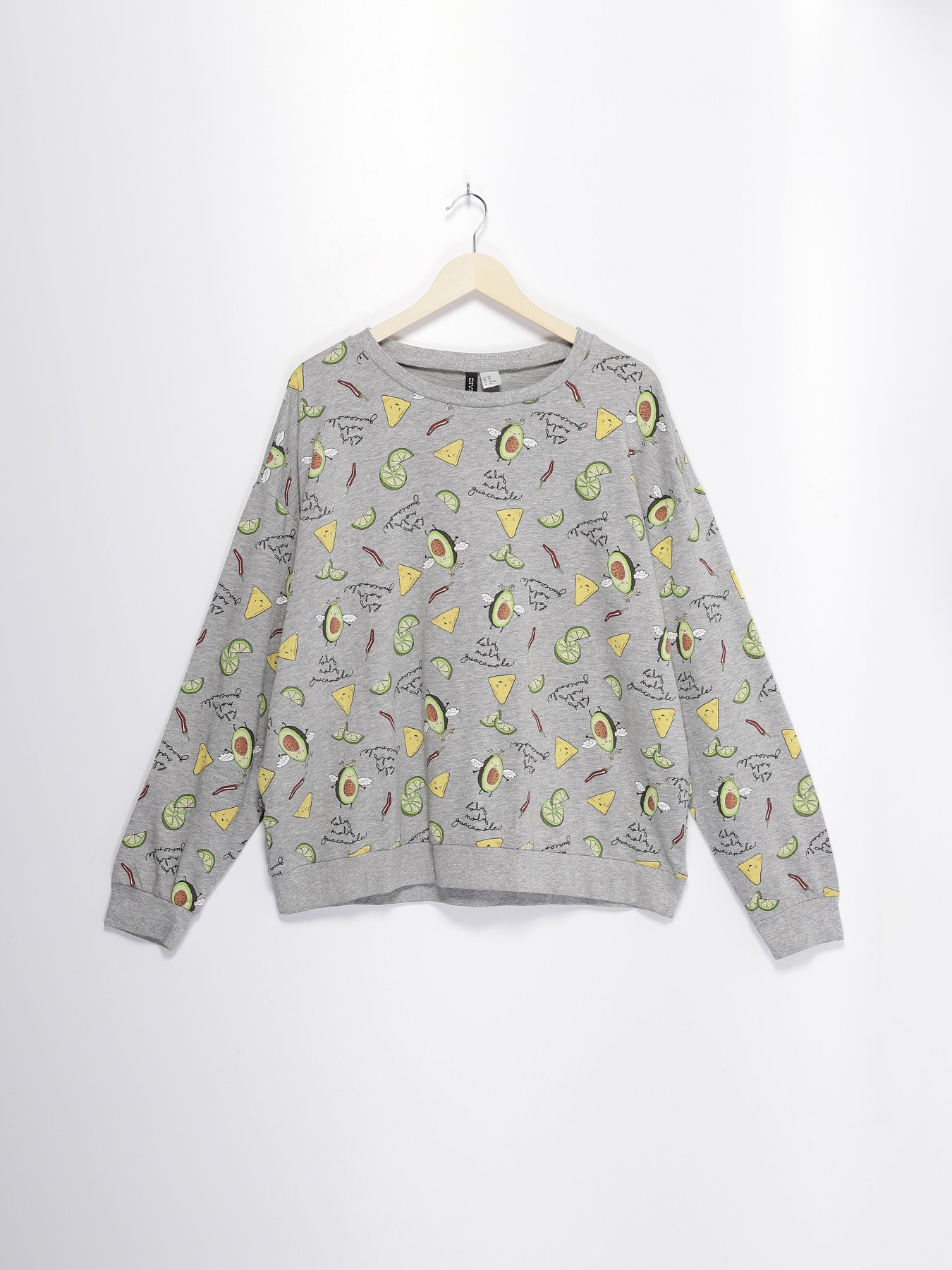 Свитшот H&M модель 0646592_сірий комб. Фото