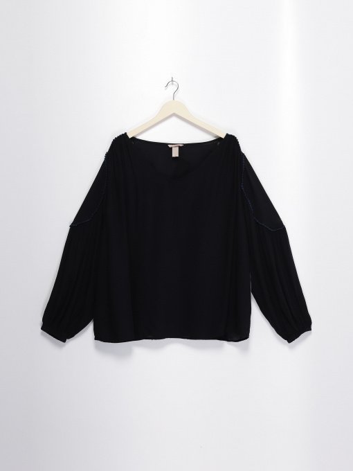 Блуза H&M модель 0651564_т.синій з синім Фото