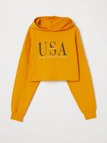 Худи H&M модель 0700946_жовтий Фото