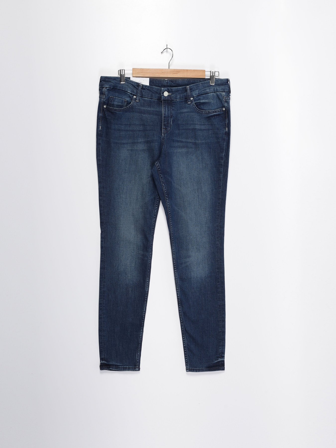 Прямые джинсы H&M модель 0653145_т.синій Фото