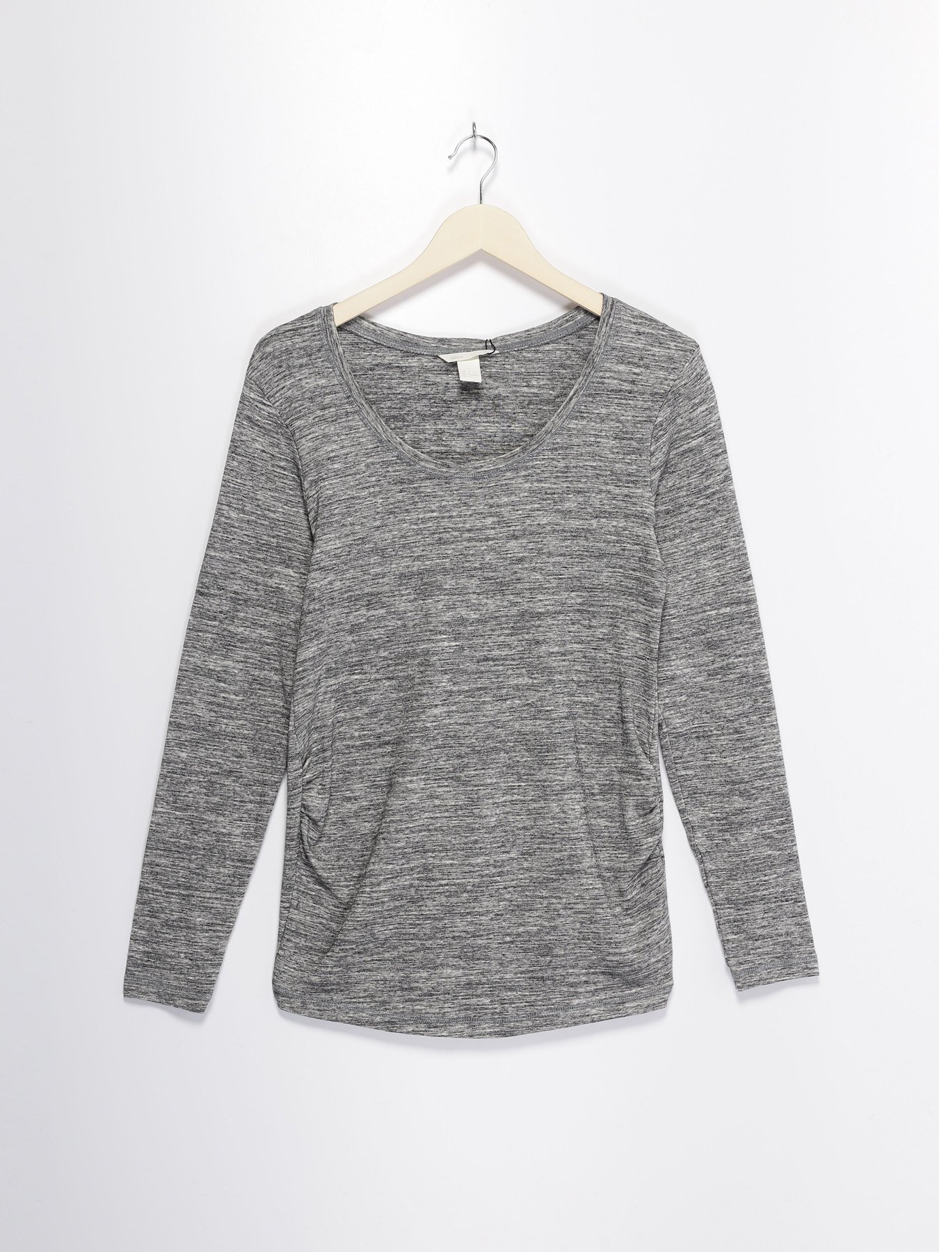 Лонгслив H&M модель 0654266_сірий комб. Фото