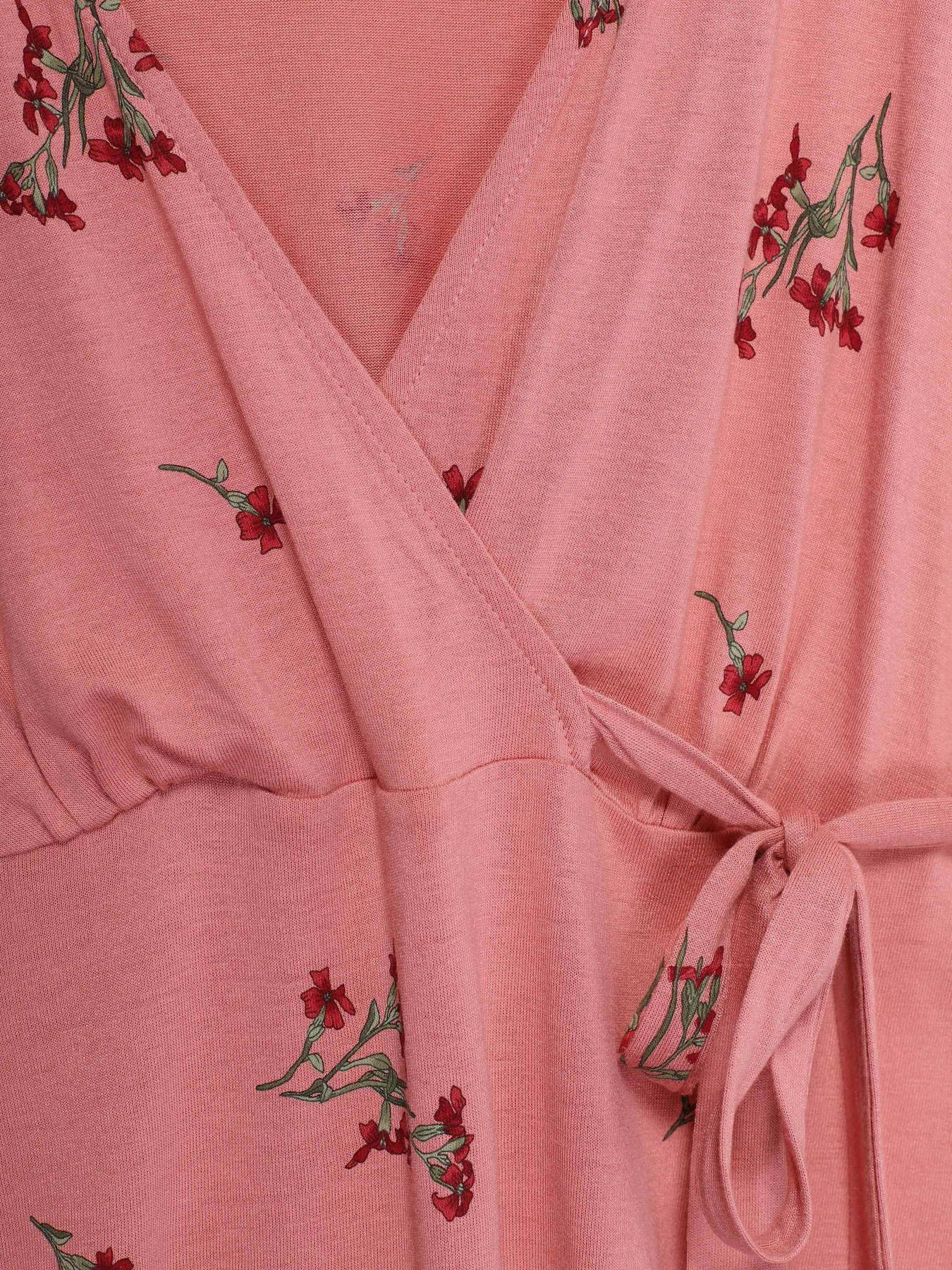 Лонгслив H&M модель 0654407_рожевий комб. Фото