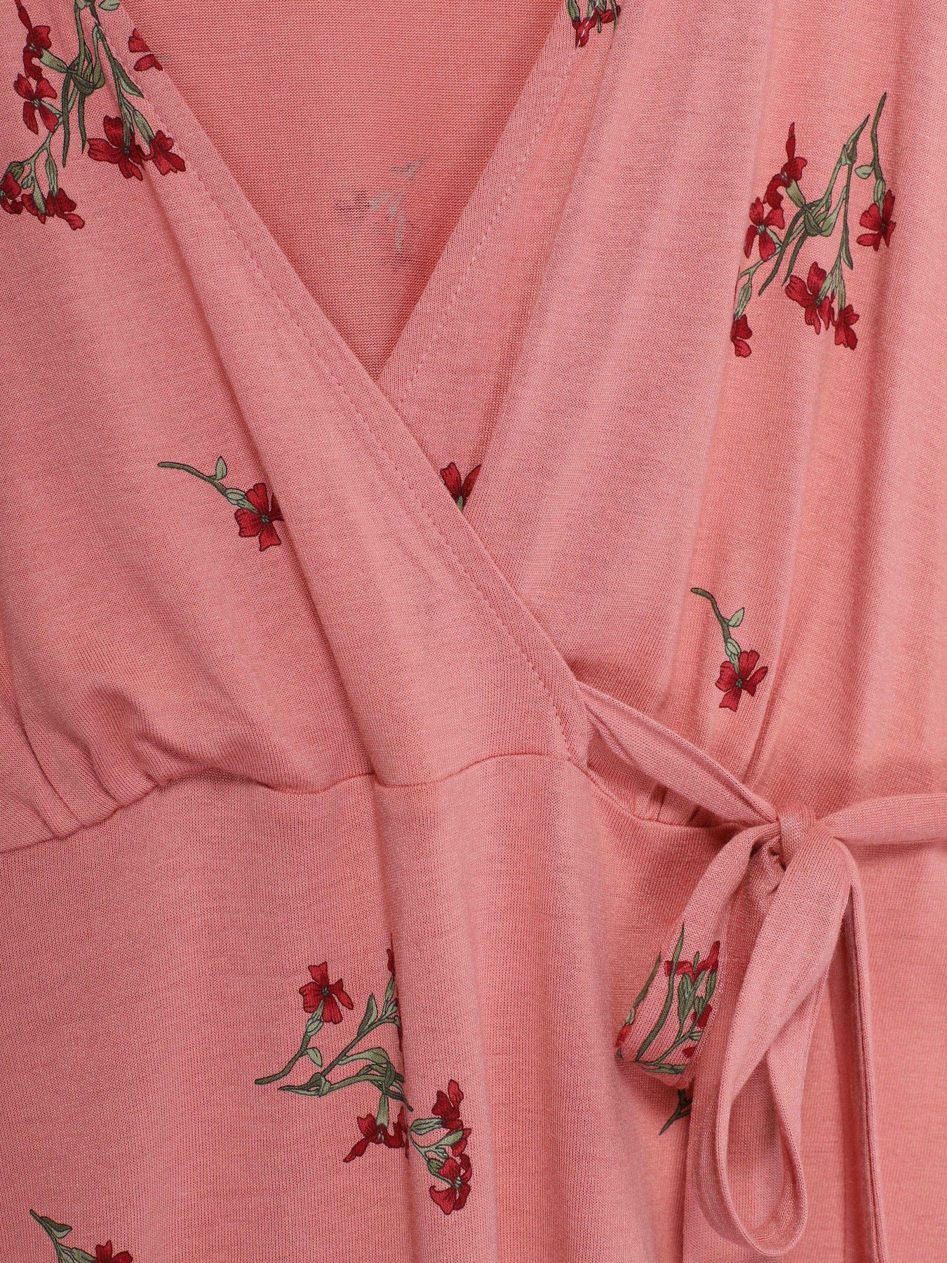 Лонгслив H&M модель 0654407_рожевий комб. Фото