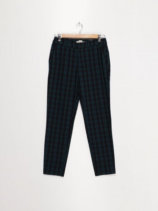 Брюки повседневные H&M модель 0658978_зелений комб. Фото