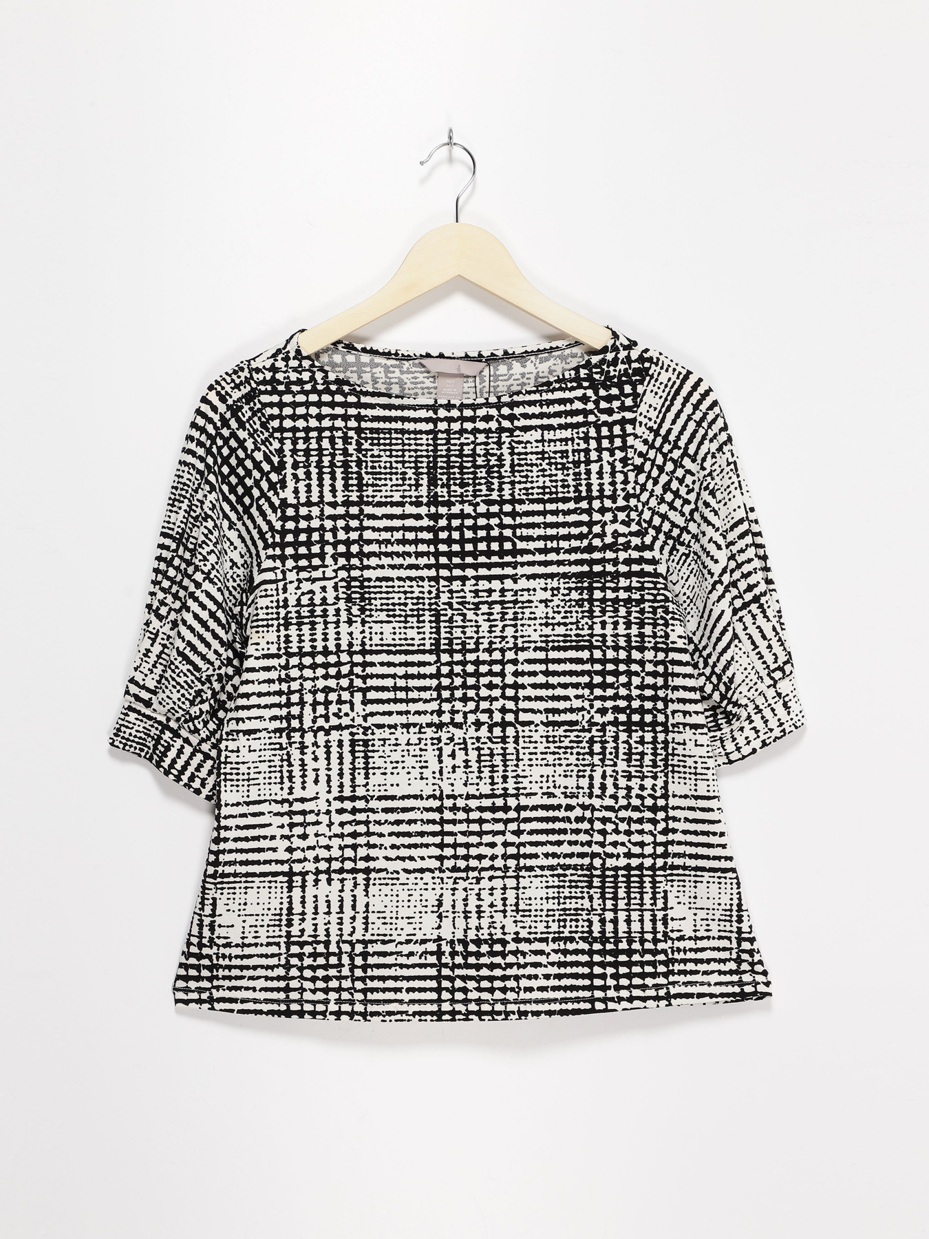 Блуза H&M модель 0664074_білий з чорним Фото