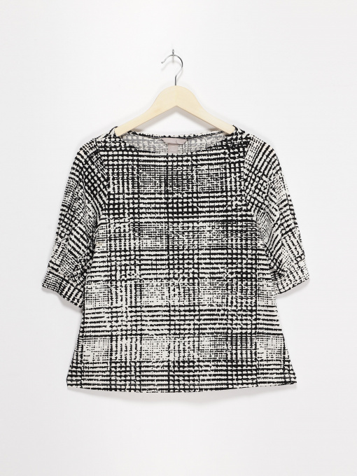 Блуза H&M модель 0664074_білий з чорним Фото