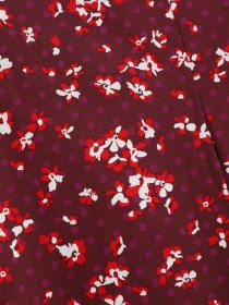 Брюки повседневные H&M модель 0665290_бордовий комб. Фото