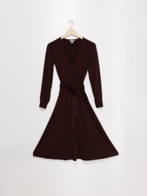 Сукня міні H&M модель 0665481_бордовий Сукня міні H&M модель 0665481_бордовий Фото