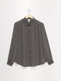 Блуза H&M модель 0667499_чорний комб. Фото