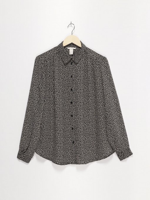 Блуза H&M модель 0667499_чорний комб. Фото