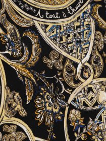 Блуза H&M модель 0667509_чорний комб. Фото