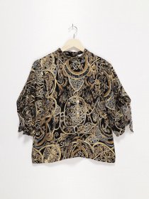 Блуза H&M модель 0667509_чорний комб. Фото