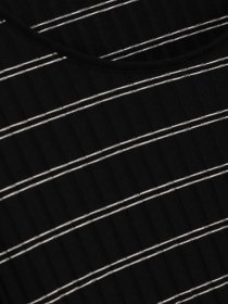 Лонгслив H&M модель 0668332_чорний з білим Фото