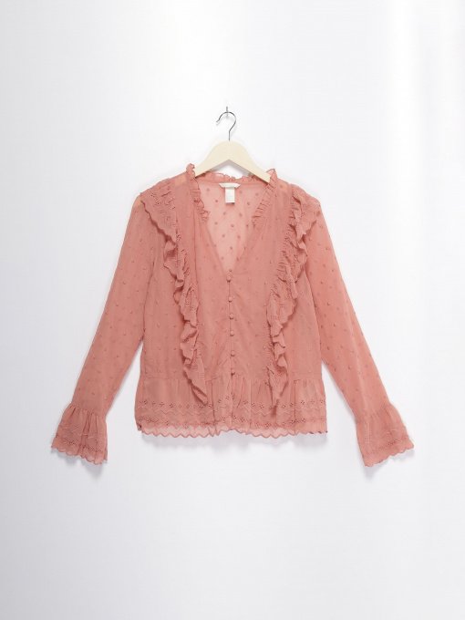 Блуза H&M модель 0671505_теракотовий Фото