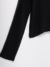 Лонгслів H&M модель 0675378_чорний Фото