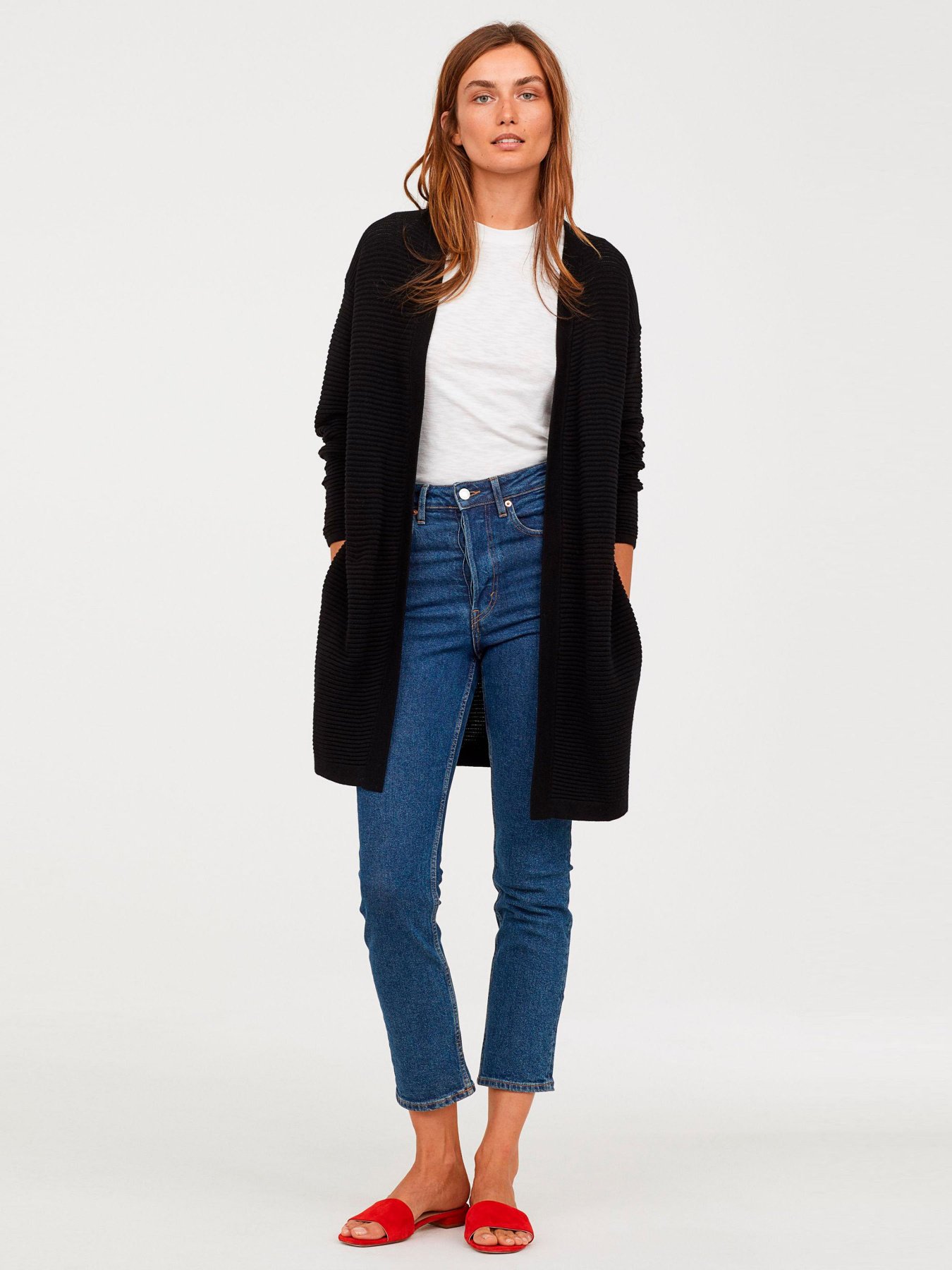 Кардиган H&M модель 0684210_чорний Фото