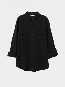 Рубашка H&M модель 0704611_чорний Фото