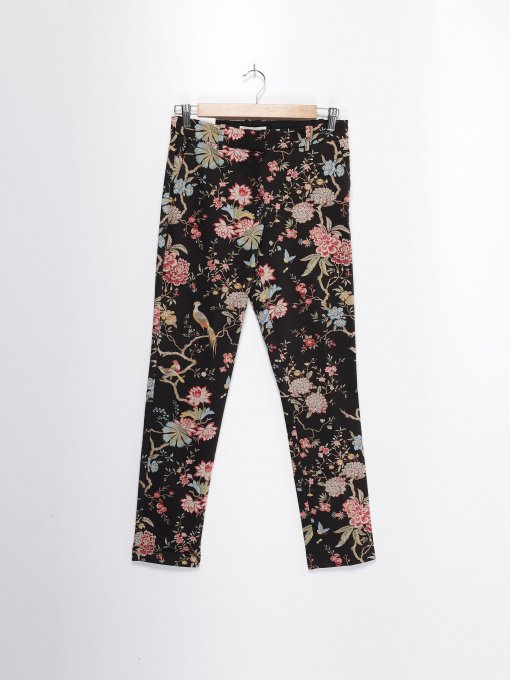 Брюки повседневные H&M модель 0688703_чорний комб. Фото