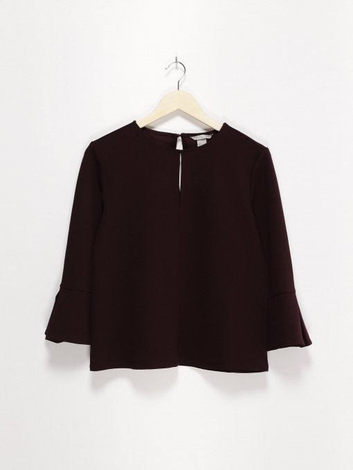 Блуза H&M модель 0694153_т.бордовий Фото