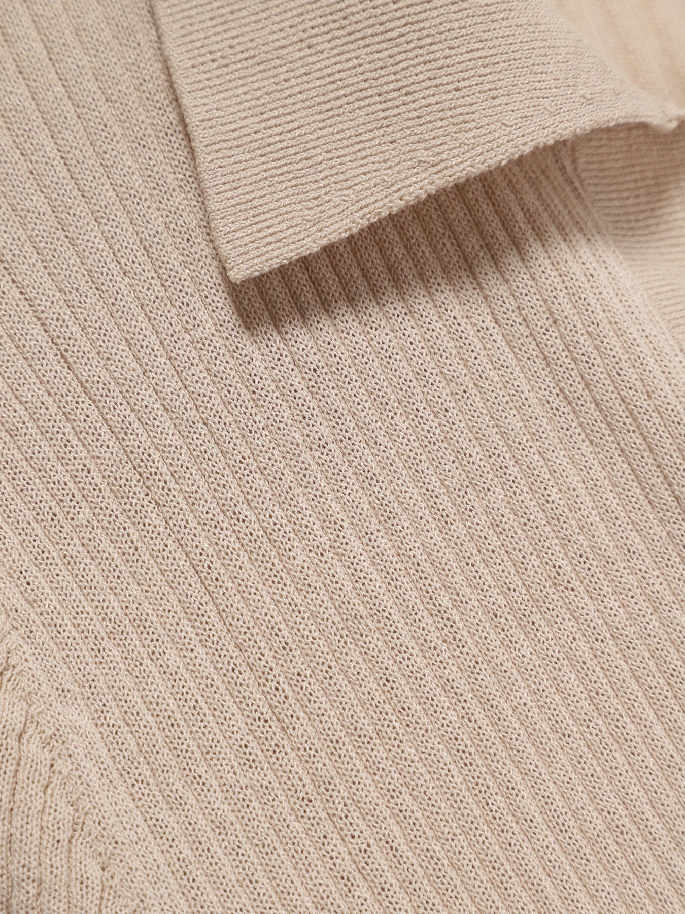 Лонгслів H&M модель 0695972_бежевий Фото