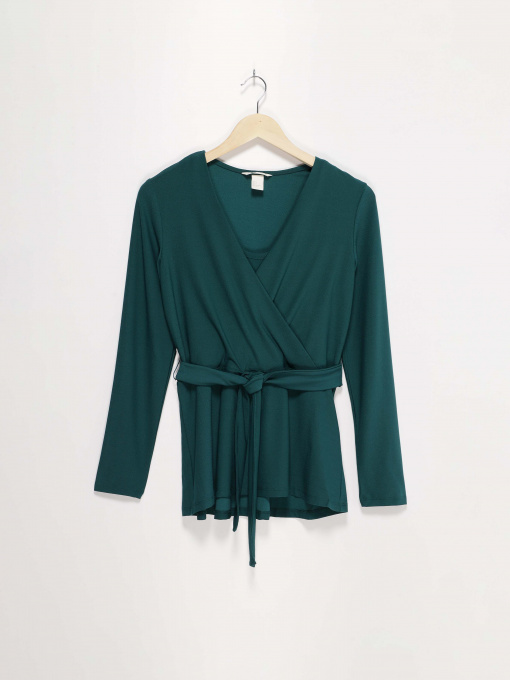 Блуза H&M модель 0699208_т.бірюзовий Фото