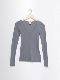 Лонгслів H&M модель 0700827_с.синій Фото