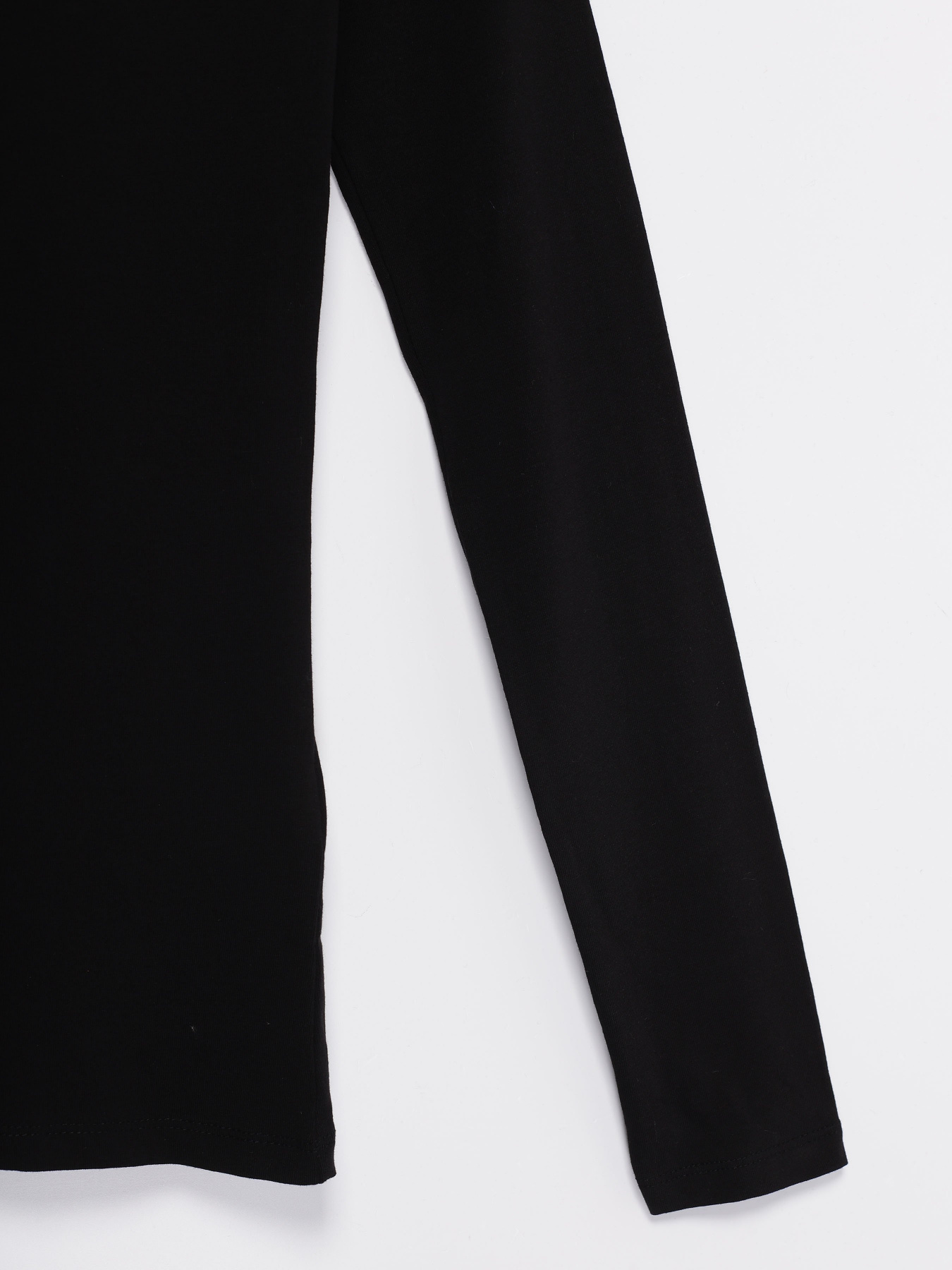 Лонгслив H&M модель 0703991_чорний Фото