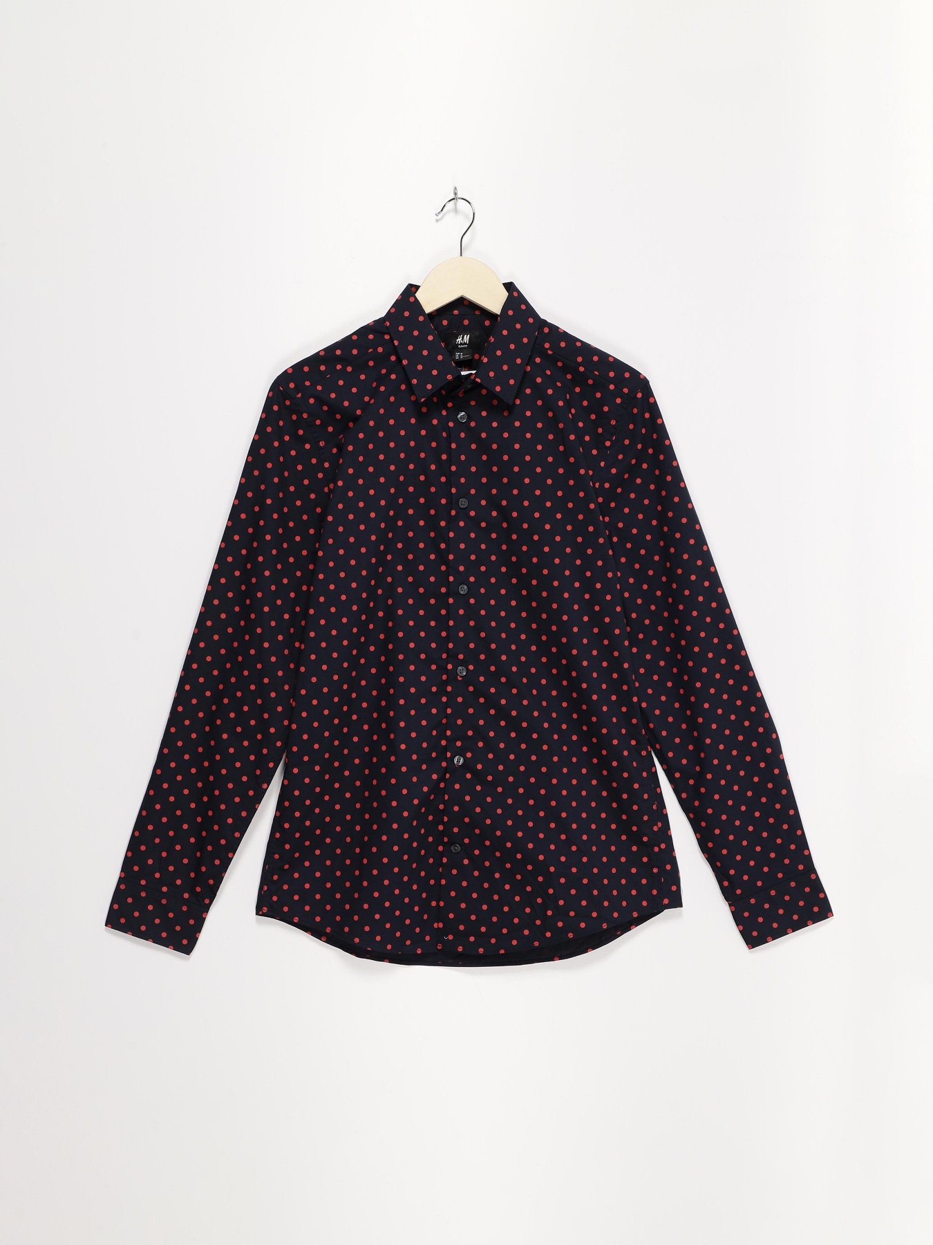 Рубашка H&M модель 0706499_т.синій з червоним Фото