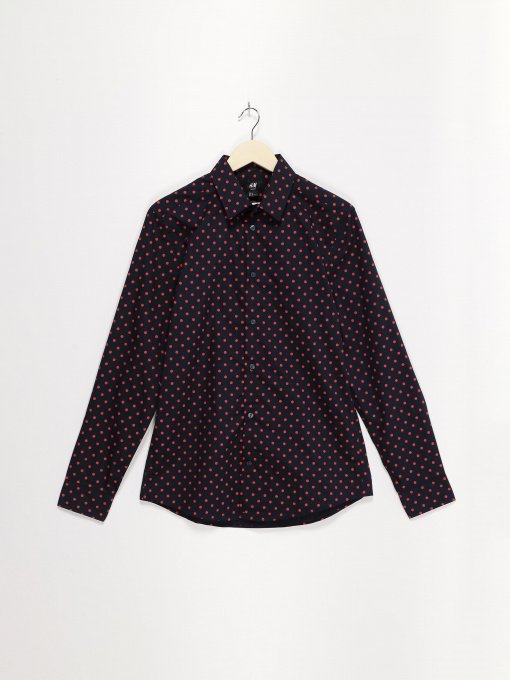 Сорочка повсякденна H&M модель 0706499_т.синій з червоним Фото