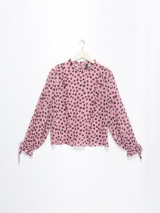 Блуза H&M модель 0724209_с.рожевий з чорним Фото