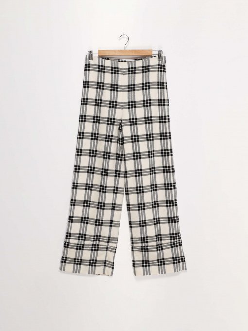 Повседневные штаны H&M модель 0725354_білий з чорним Фото