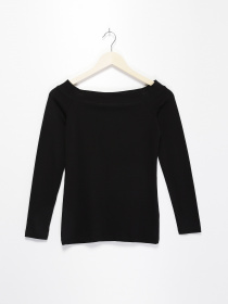 Лонгслив H&M модель 0725552_чорний Фото