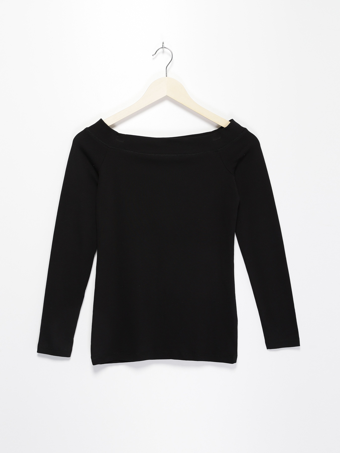 Лонгслив H&M модель 0725552_чорний Фото