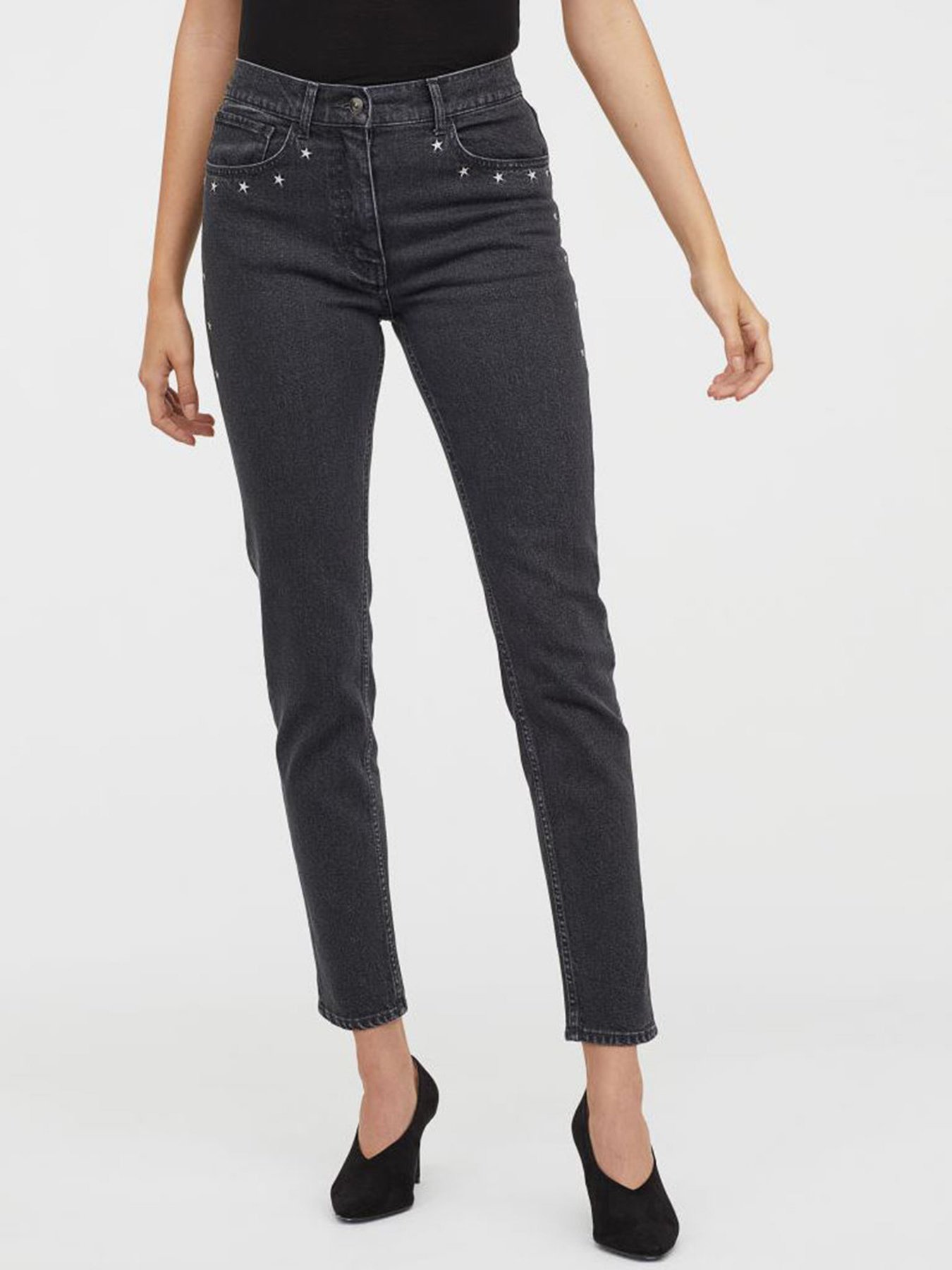 Прямі джинси H&M модель 0726112_сірий Фото