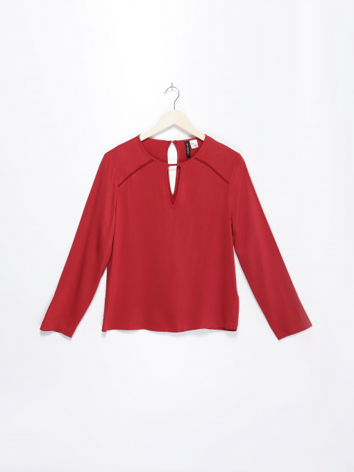 Блуза H&M модель 0745836_т.червоний Фото