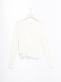 Лонгслив H&M модель 0745843_білий Фото