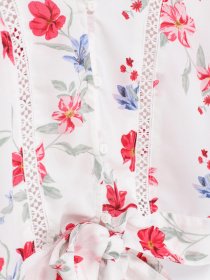 Блуза H&M модель 0752373_білий комб. Фото