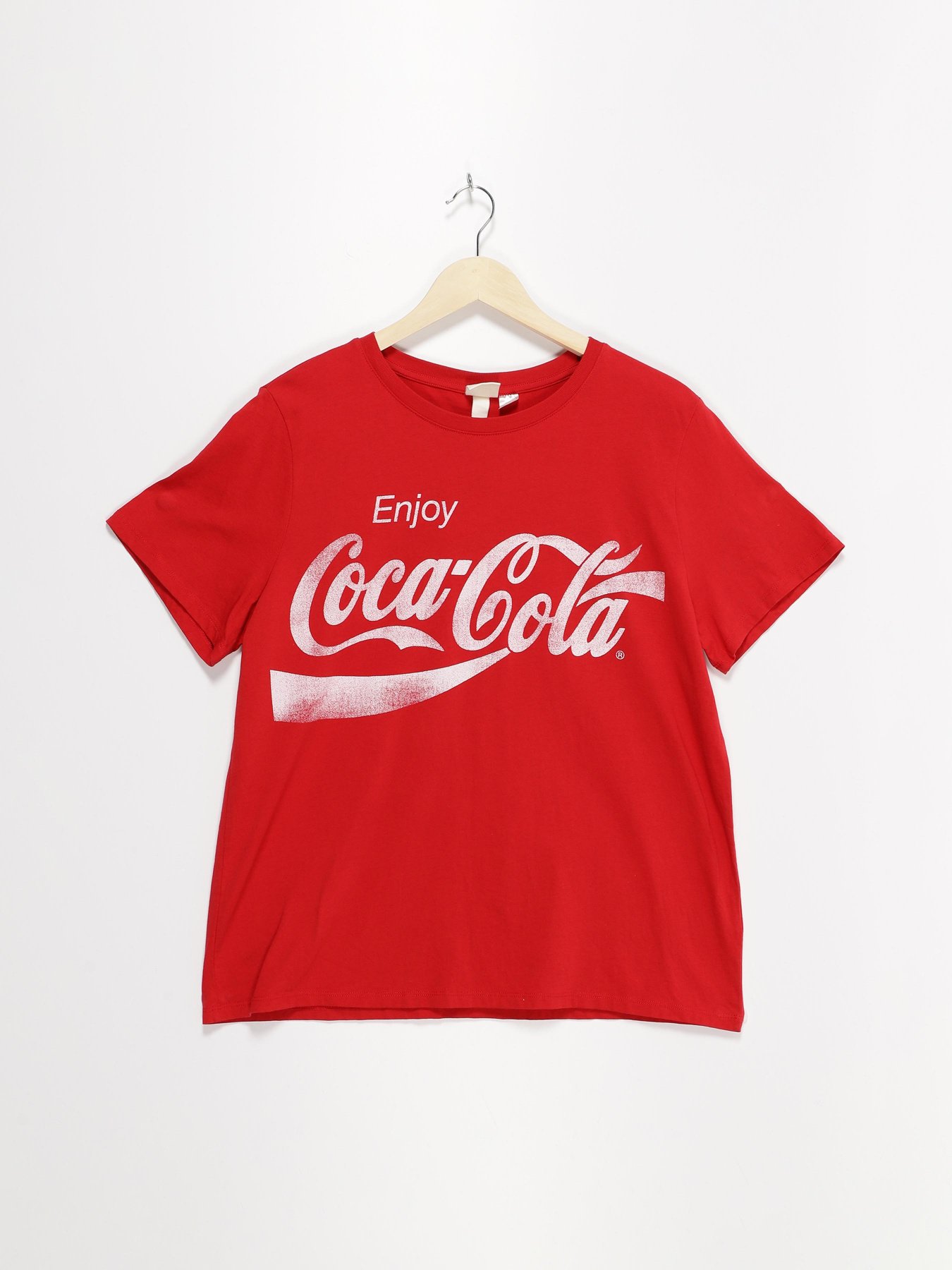 Футболка H&M модель 0762470_червоний з білим Фото