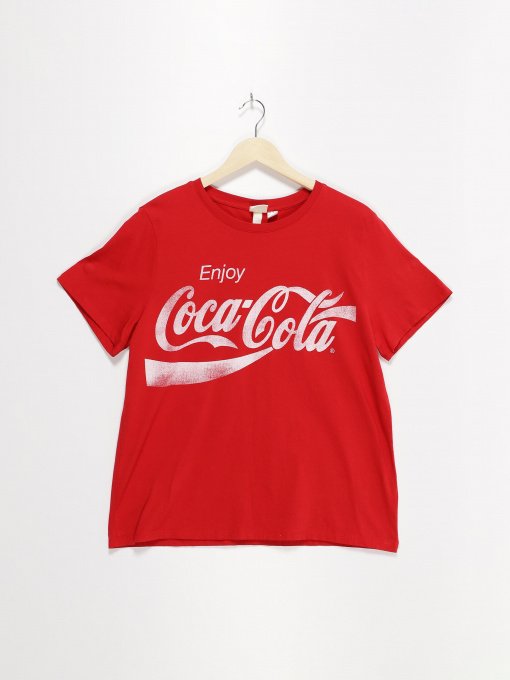 Футболка H&M модель 0762470_червоний з білим Фото