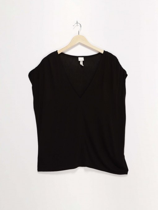 Футболка H&M модель 0771682_чорний Фото